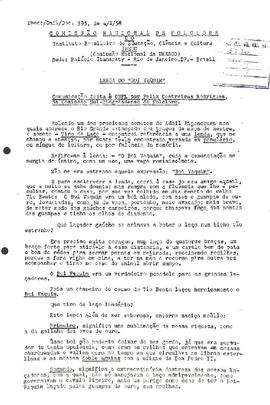 Comissão Nacional de Folclore - Doc. 395 - Lenda do boi vaquim