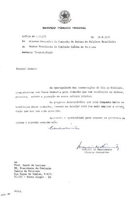 Serv. Publico Federal - Of. 1171 - Congratulações