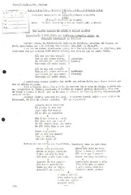 Comissão Nacional de Folclore - Doc. 199 - Porcia Guimaraes Alves
