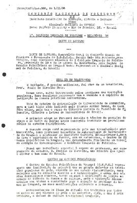Comissão Nacional de Folclore - Doc. 358 - 1º Colóquio Uruguaio de Folclore