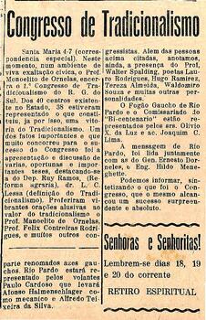 Congresso de Tradicionalismo em Santa Maria