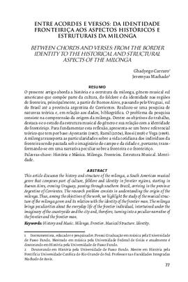 Aspectos Históricos e Estruturais da Milonga