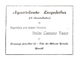 Propaganda de aguardente