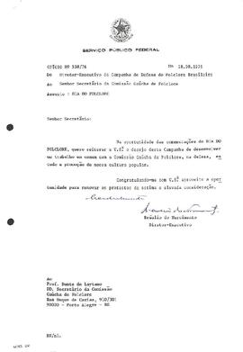 Serv. Público Federal - Of. 538 - Dia do Folclore