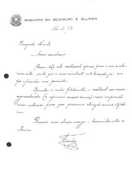 Serv. Público Federal - Carta Lourdes - remessa de material