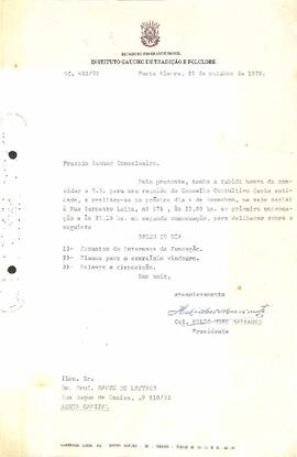 Doc. IGTF - Convite reunião Conselho Consultivo