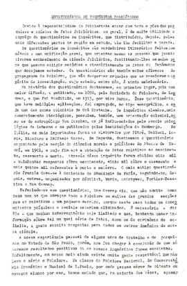 Questionários ou inquéritos folclóricos