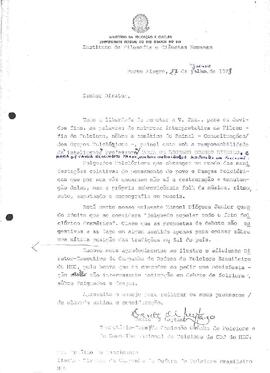 Serv. Publico Federal - Of. IFCH - Conceituação de Grupos Folclóricos