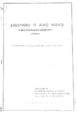 Saudando o Ano Novo - Folclore imigrante alemão