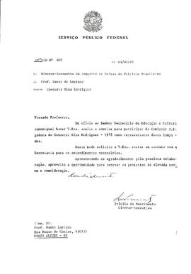 Serv. Publico Federal - Of. 605 - Concurso Nina Rodrigues