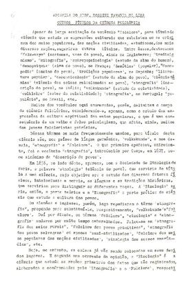 Outros títulos da ciência folclórica