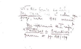 Bilhete sobre o boi tatá