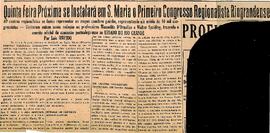 Instalação do 1º Congresso Tradicionalista