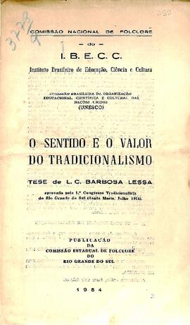 IBECC - O sentido e o valor do Tradicionalismo