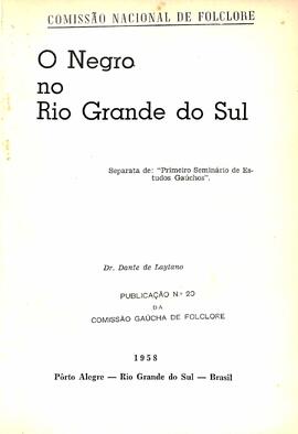 O negro no Rio Grande do Sul