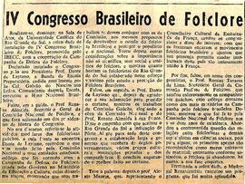 4º Congresso Brasileiro do Folclore