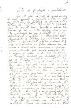 Ata de criação da Associação Sulriograndense de Folclore