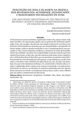 Vida e morte nos benzimentos