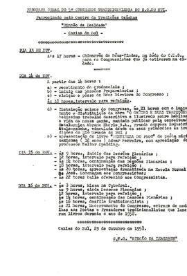 Divulgação do 5º Congresso Tradicionalista