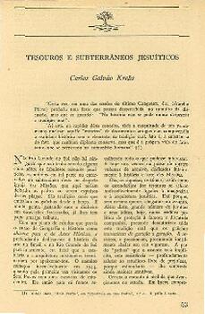 Tesouros e subterrâneos jesuiticos