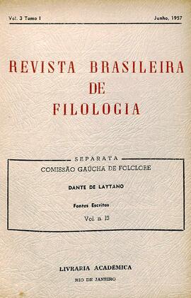 Rev. Bras. Filologia - Fontes escritas
